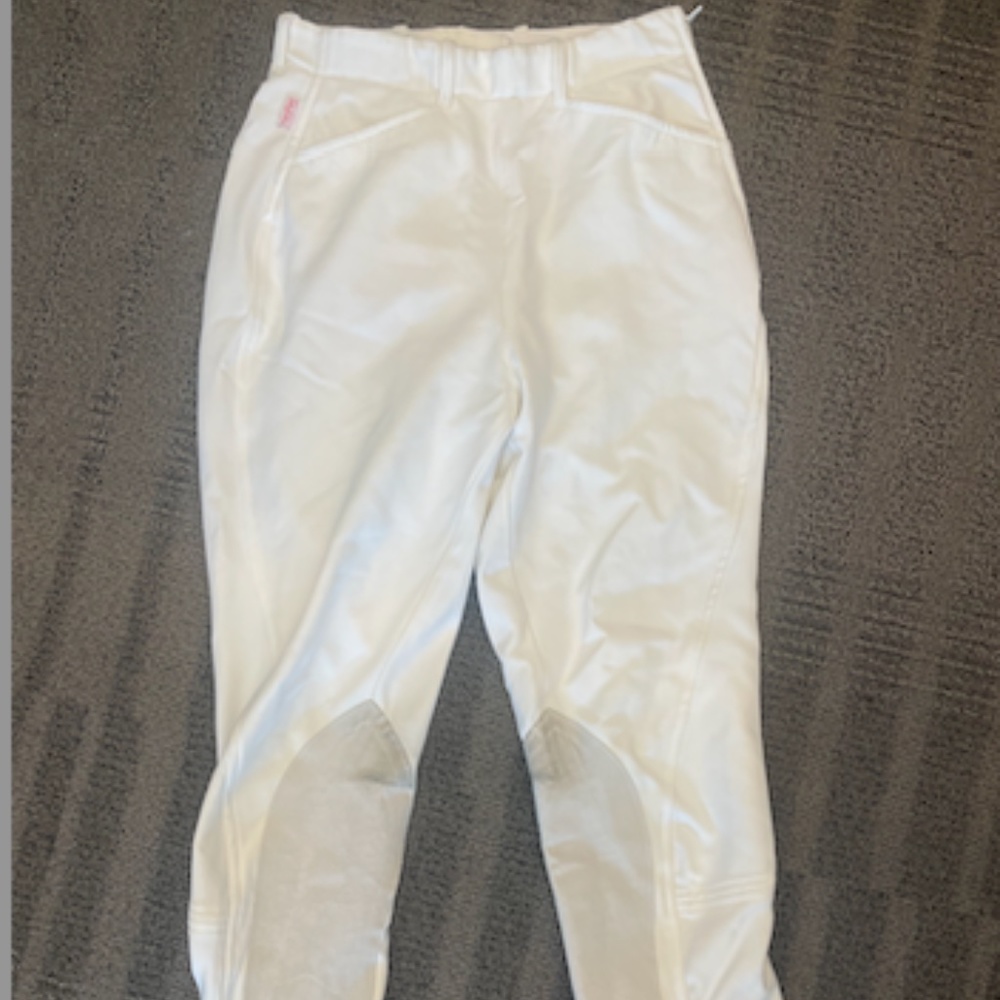 Tailored Sportsman Women's Knee Patch White Breeches